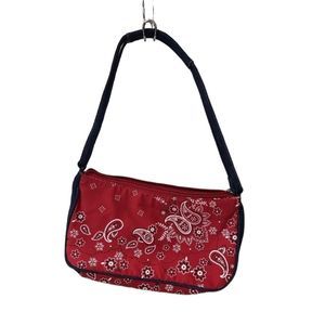Red bandanna shoulder purse￼
